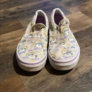 Vans Unicorn and Rainbow Slip-On Shoes